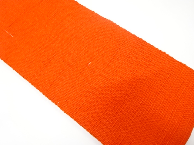 未使用品　手織り真綿紬名古屋帯